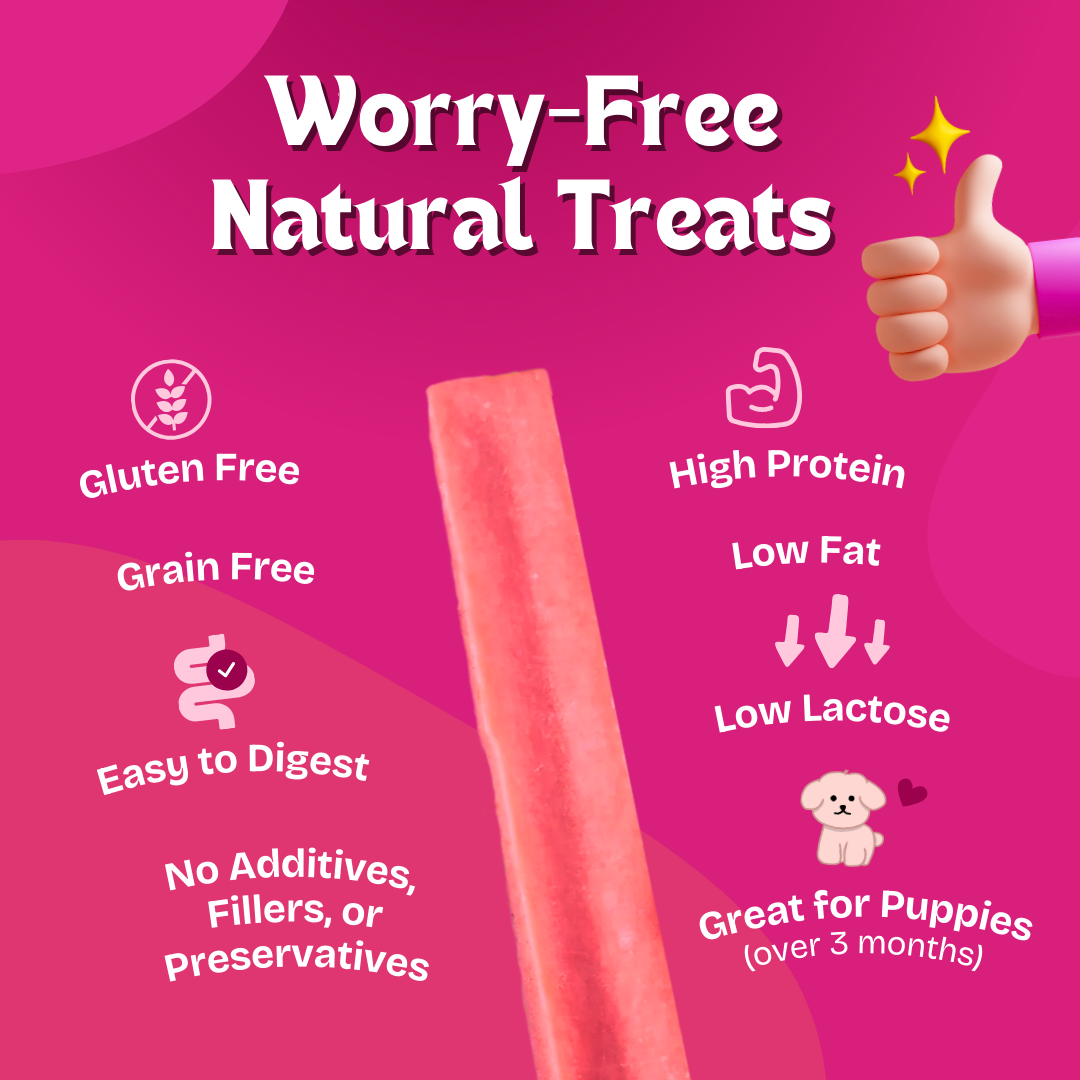 Yaktastic™ Strawberry Yak Chews