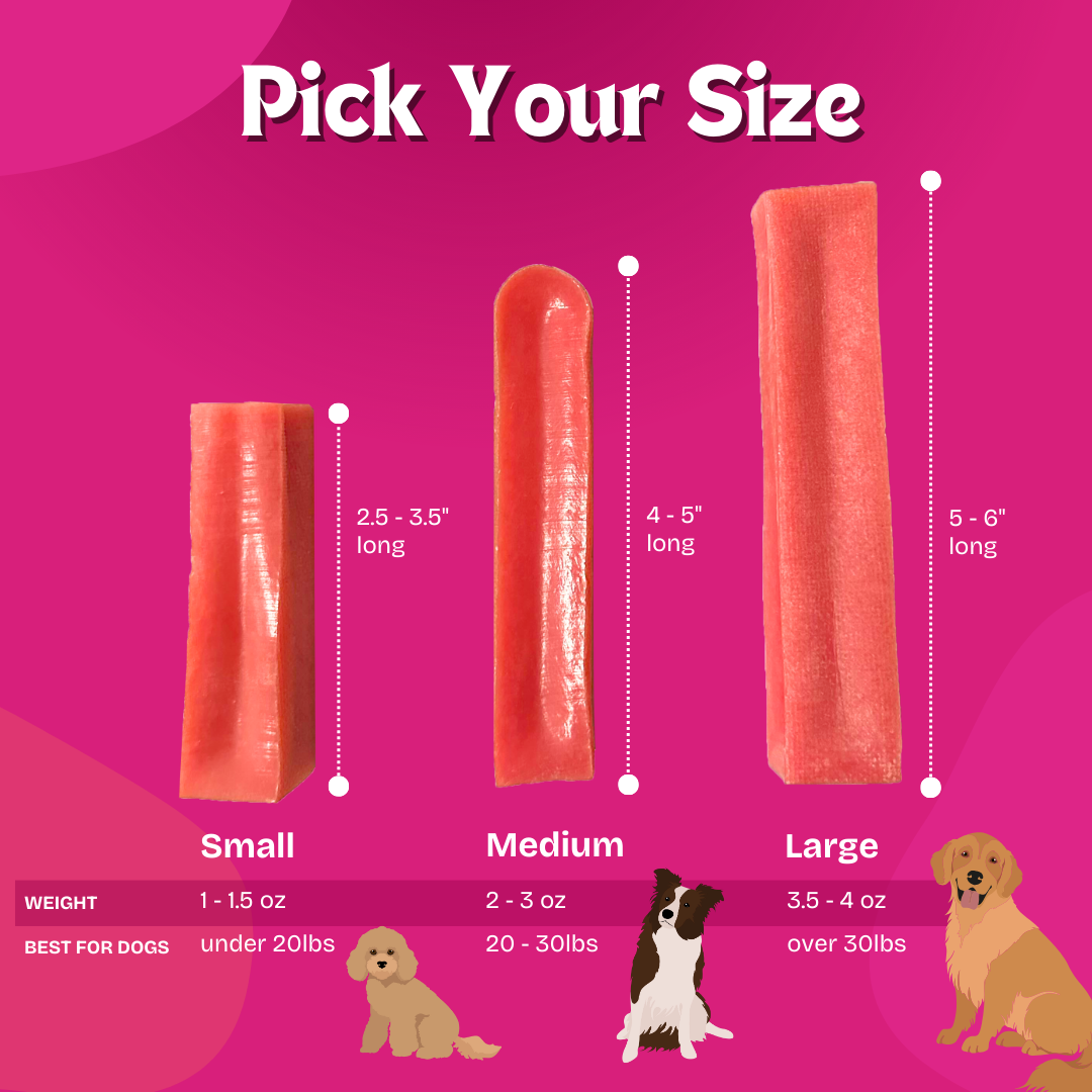 Yaktastic™ Strawberry Yak Chews