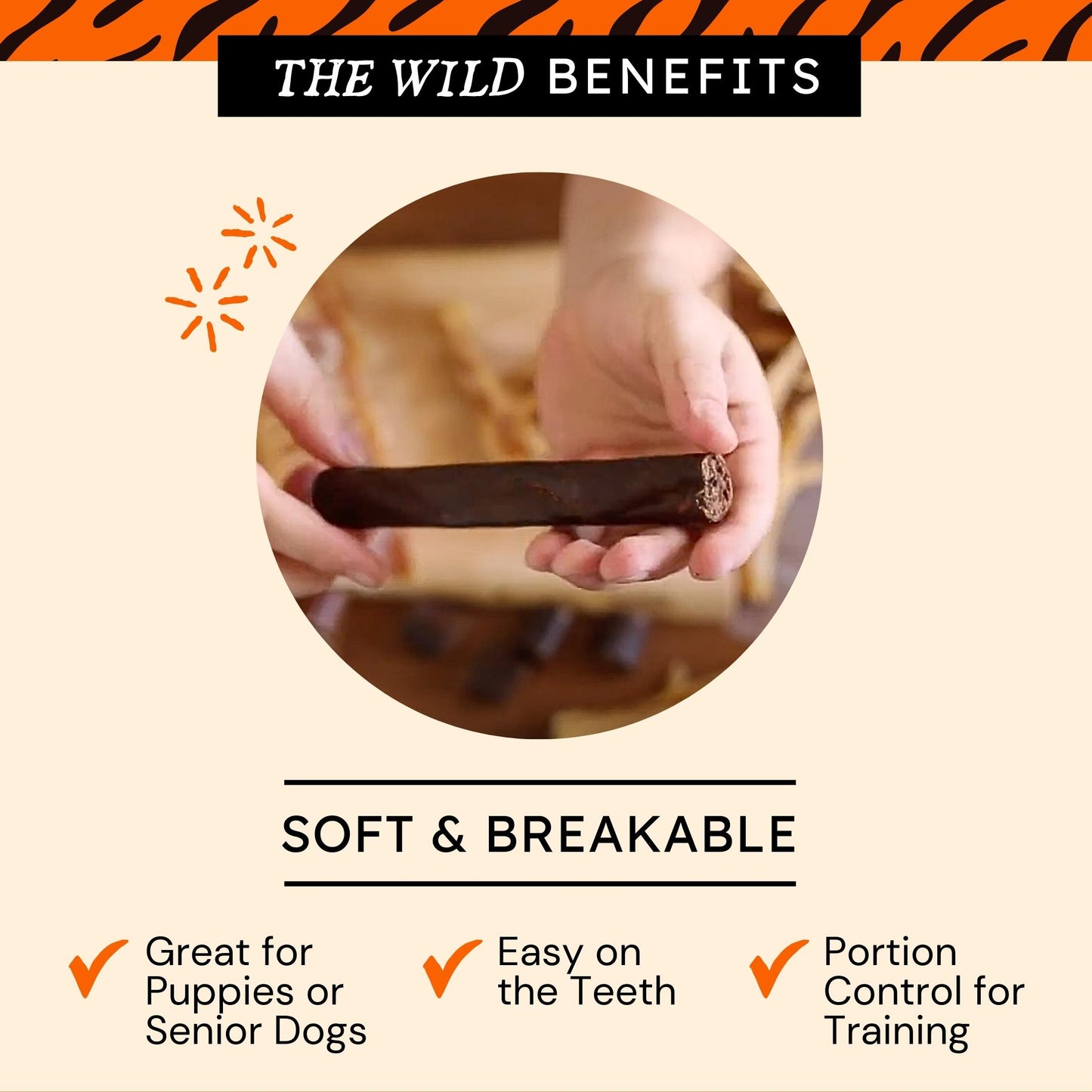 Venison Sausage Treat Chews for Dog