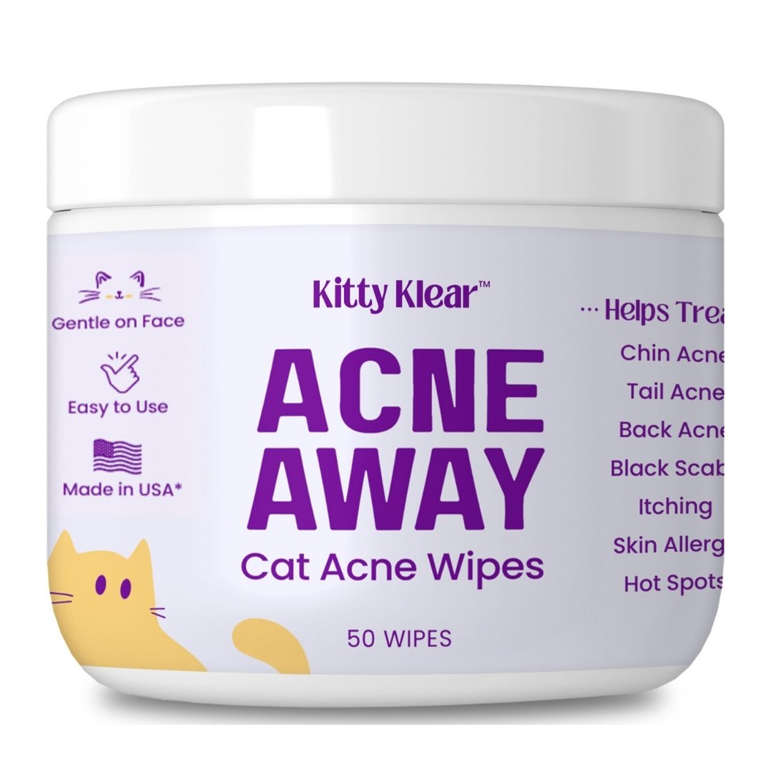Kitty Klear Acne Away Chin Acne Wipes for Cats