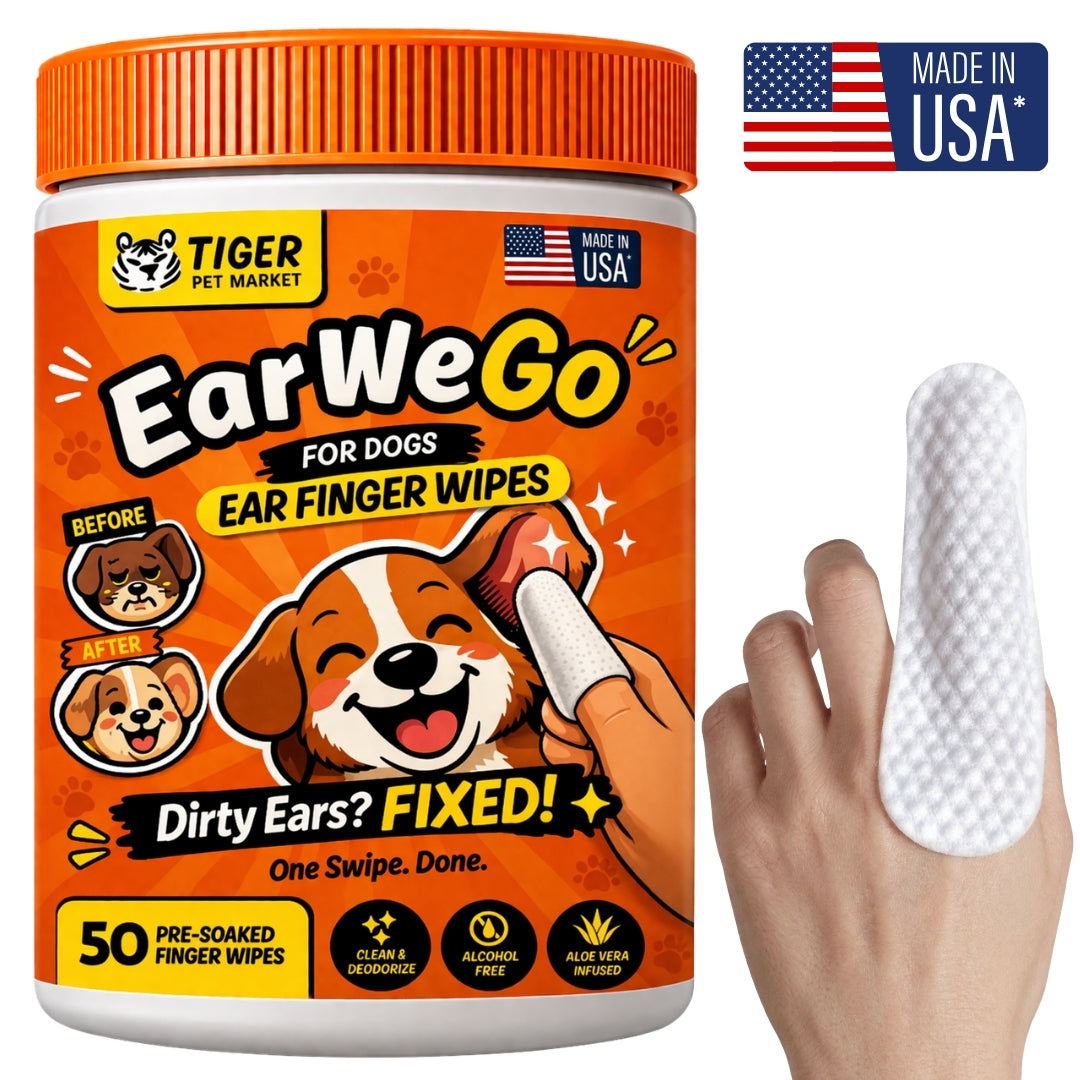 EarWeGo Ear Finger Wipes for Dogs