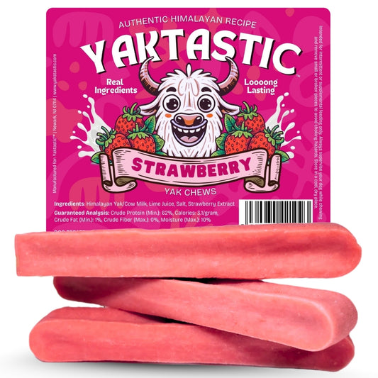 Yaktastic™ Strawberry Yak Chews