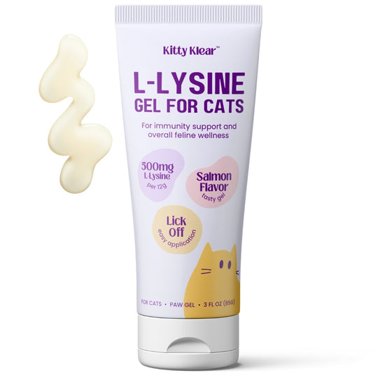 Kitty Klear L-lysine Immune Support Gel for Cats