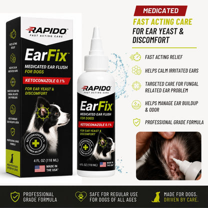 RAPIDO™ EarFix Medicated Ear Flush for Dogs