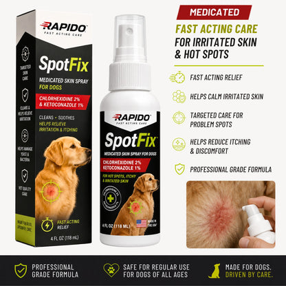RAPIDO™ SpotFix Medicated Skin Spray for Dogs