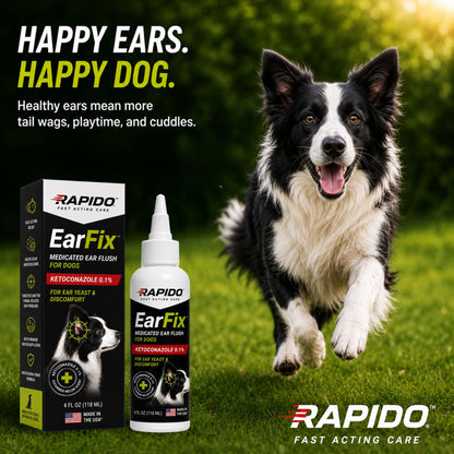 RAPIDO™ EarFix Medicated Ear Flush for Dogs