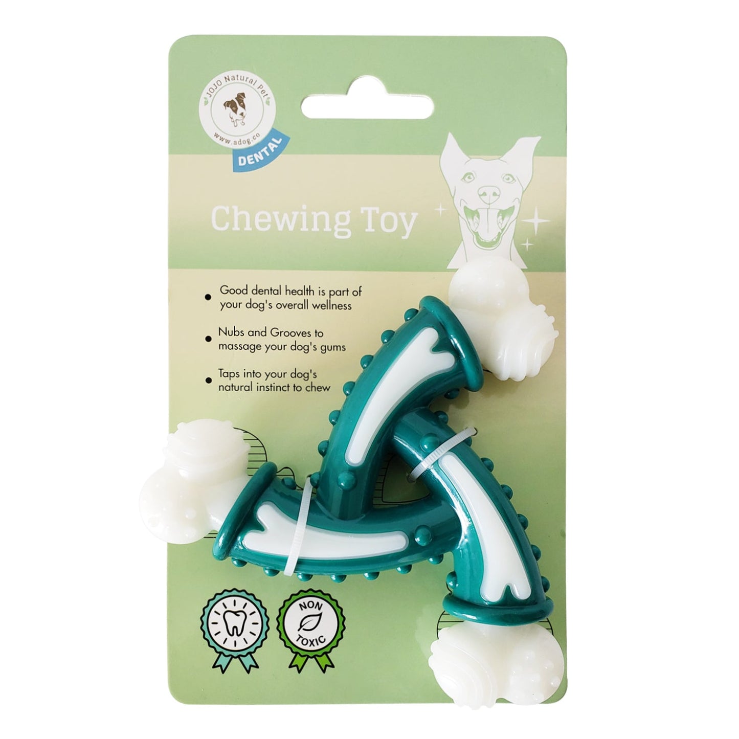 TPR Nylon Dental Bone Pinwheel - Chew Toy for Hard Chewers by American Pet Supplies