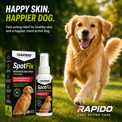 RAPIDO™ SpotFix Medicated Skin Spray for Dogs