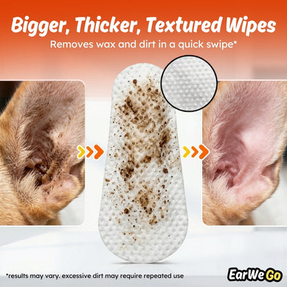 EarWeGo Ear Finger Wipes for Dogs