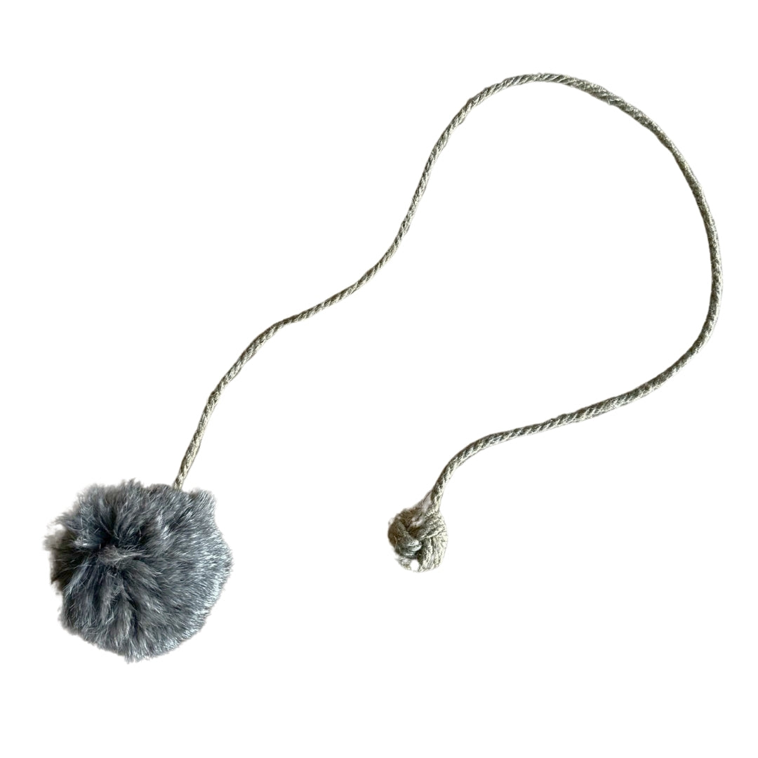 Rabbit Fur Ball with Rope Cat Toy