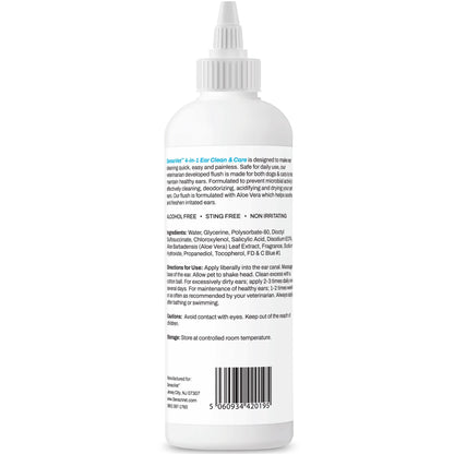 Antimicrobial Ear Clean & Care Solution for Dogs & Cats - 8oz