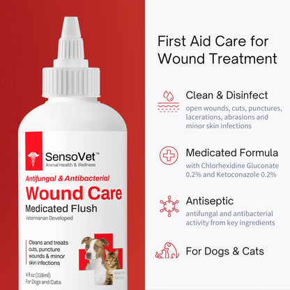 wound-gard antiseptic bitterant spray Wound Care Flush for Dogs & Cats