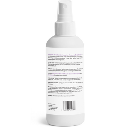 Condition & Deodorize Finishing Body Spray for Dogs & Cats in Sweet Vanilla - 8oz