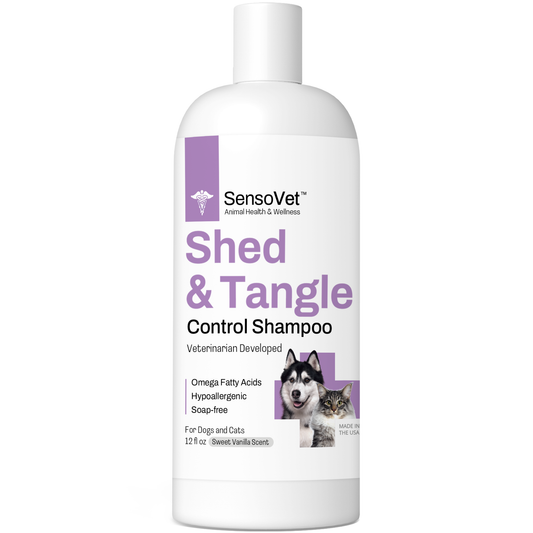 Shed & Tangle Control Shampoo for Dogs & Cats - 12oz