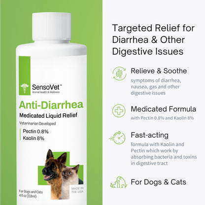 Anti-Diarrhea Liquid for Dogs & Cats - 4oz