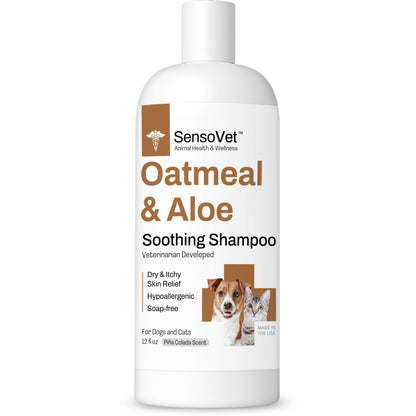 Oatmeal & Aloe Shampoo for Dogs and Cats - 12oz