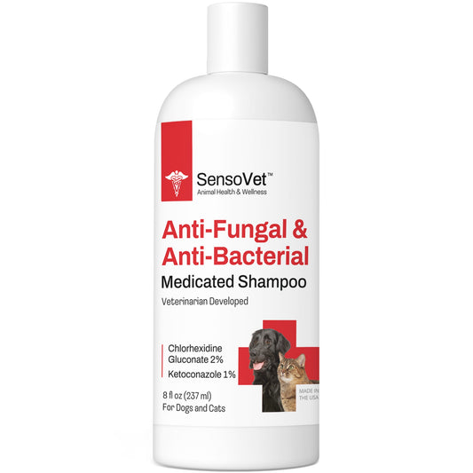 Anti-Fungal & Anti-Bacterial Shampoo for Dogs & Cats - 8oz