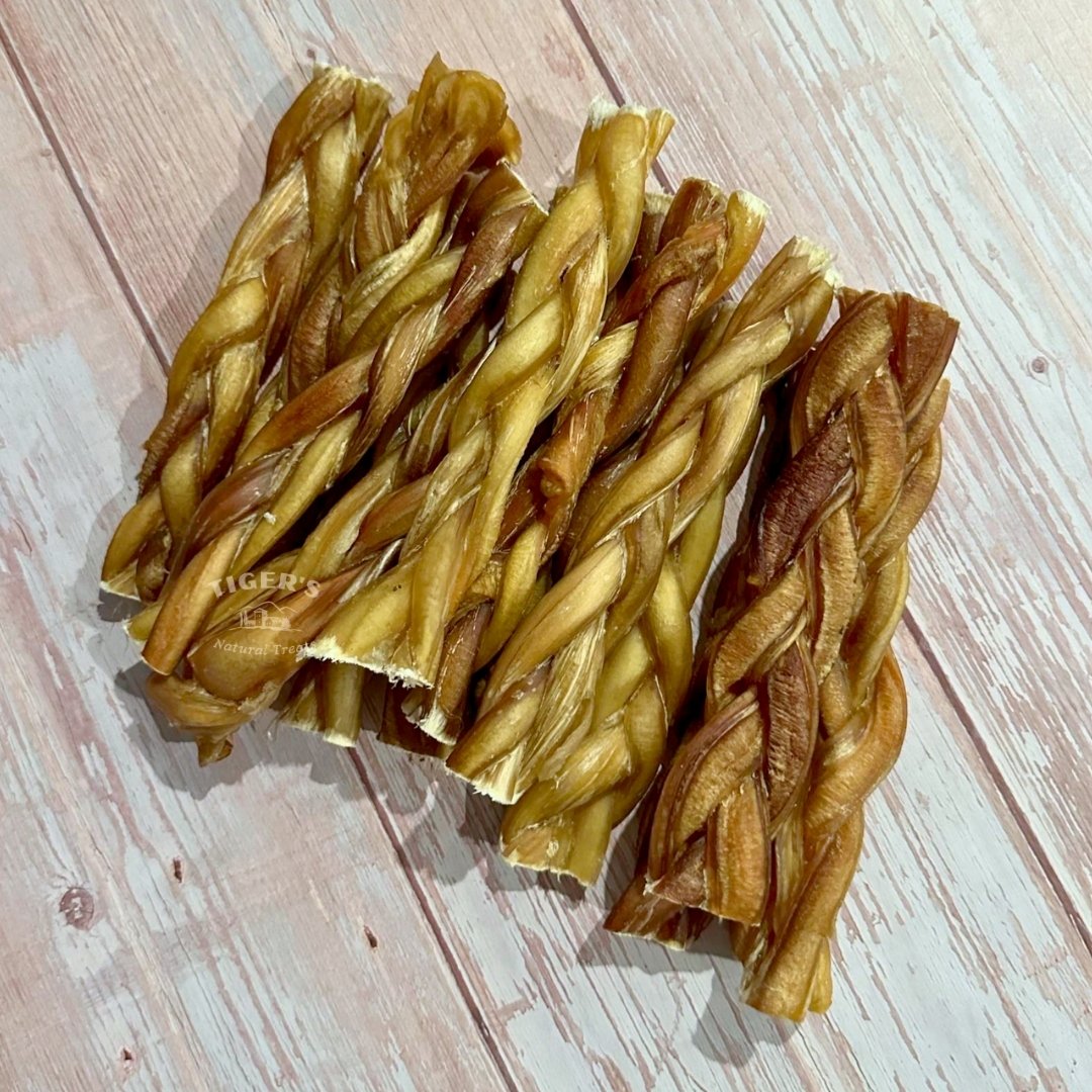 Extra Hard Braided Bully Sticks for Dogs