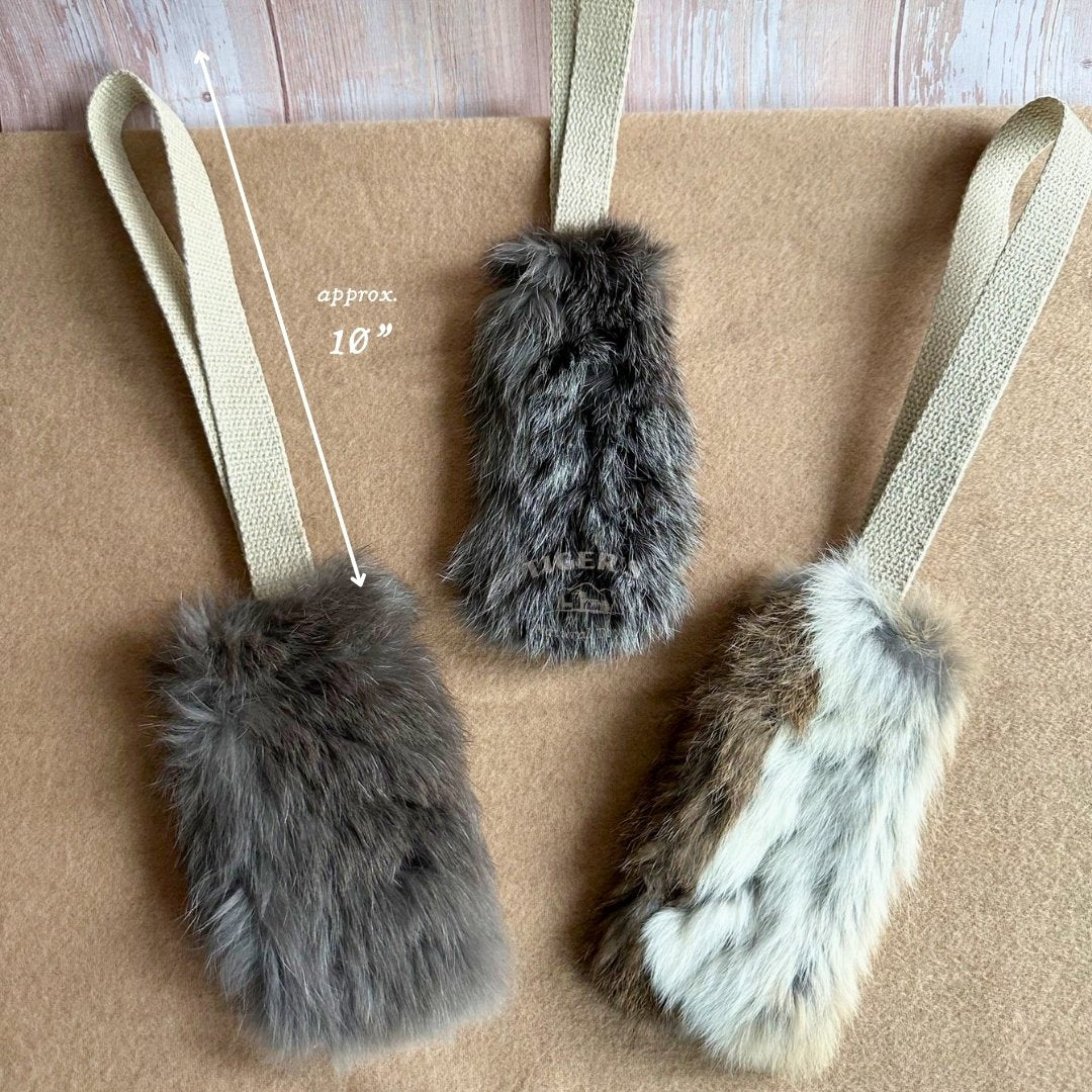 Rabbit Fur with Natural Hemp Rope Toy for Dogs and Cats