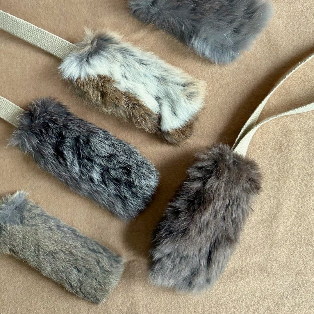 Rabbit Fur with Natural Hemp Rope Toy for Dogs and Cats