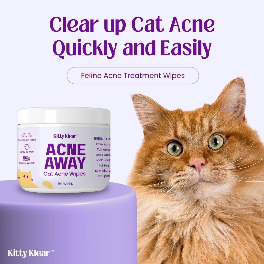 Acne Away Chin Acne Wipes for Cats